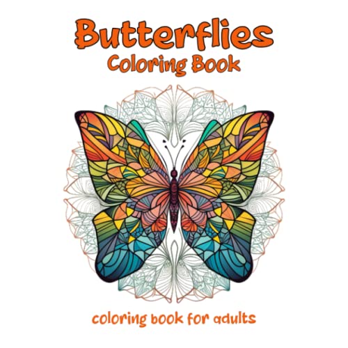 Butterflies Coloring book Coloring book for adults by Restful Coloring