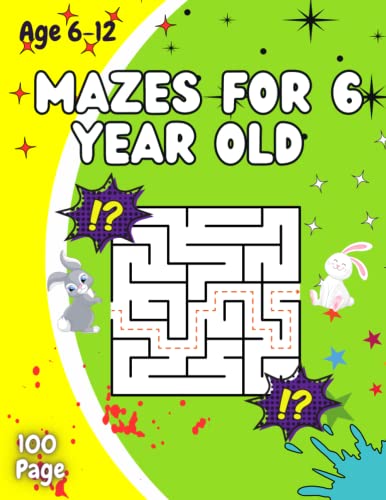 mazes 6 year old: Awesome Puzzles For Clever Kids Ages 6 to 10, 11, 12 year olds / activity ...