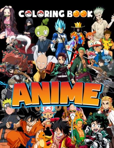 Anime Coloring Book: Anime Coloring Book for Kids, Teens and Adults ...