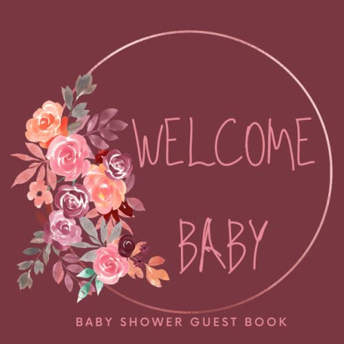 BABY BABY SHOWER GUEST BOOK PINK FLORAL BABY SHOWER GUEST BOOK