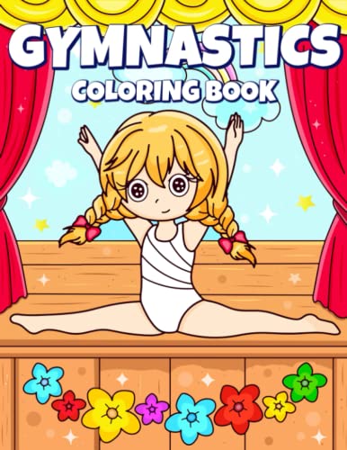 Gymnastics Coloring Book: A Fun and Cute Coloring Collection Features ...