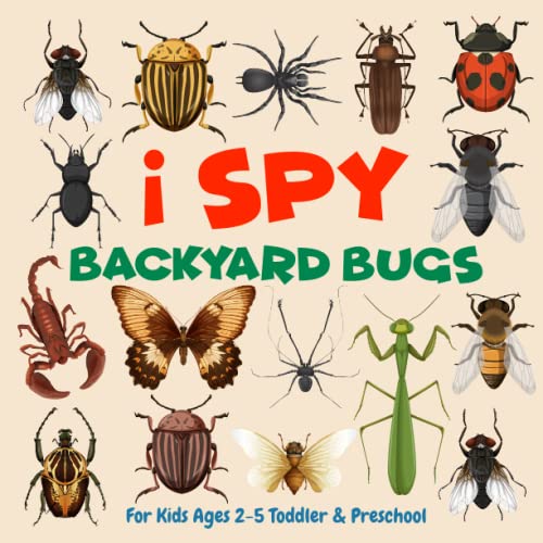 I Spy Backyard Bugs Book for kids I Spy Bugs and Insects Book For Kids