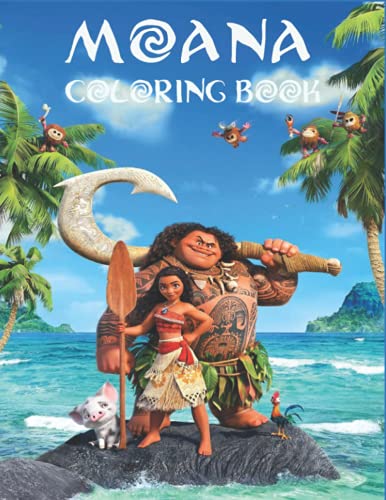 moana coloring book: for kids ages 2-4 high Quality Images by Moana ...