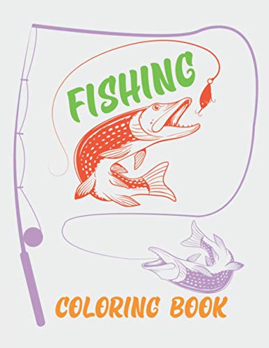 Fishing Coloring Book: Fishing Log and Activity Book For Kids by Emon