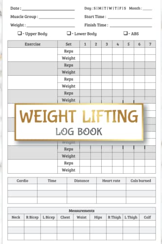 Weight Lifting Log Book: Workout Log Book and Fitness Journal | Workout ...