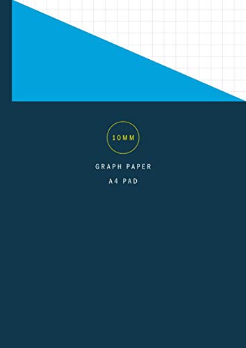 10mm Graph Paper A4 Pad: Versatile 1cm Squared Exercise Book / Notepad ...