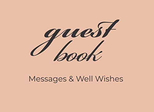 Guest Book: Messages &amp; Well Wishes Guest book, message book, sign-in ...