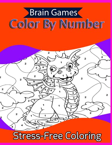 Brain Games Color By Number Stress-Free Coloring: Butterflies, Birds ...