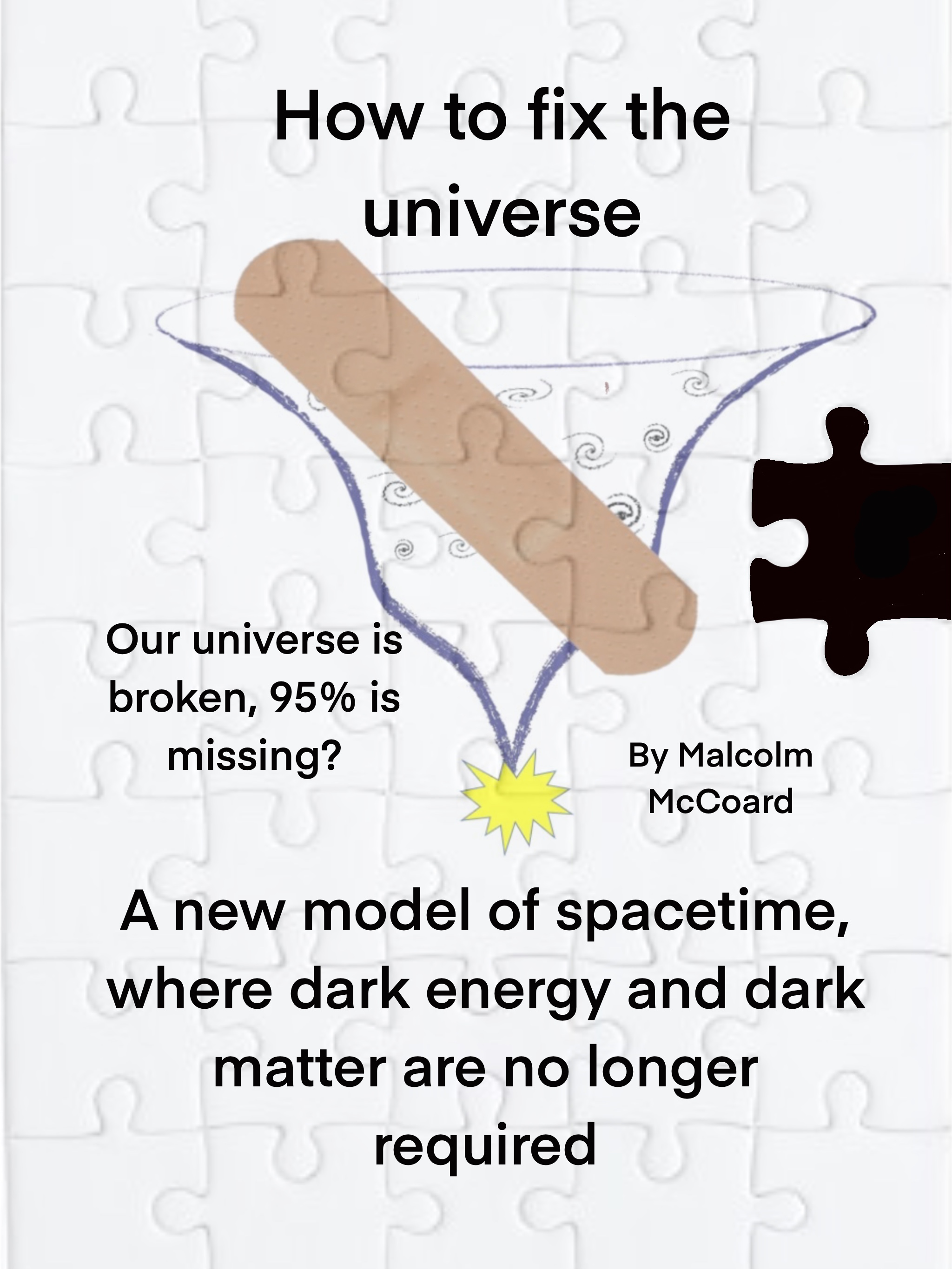 How to fix the universe: A new model of spacetime, where dark energy, dark matter and time itself are explained.