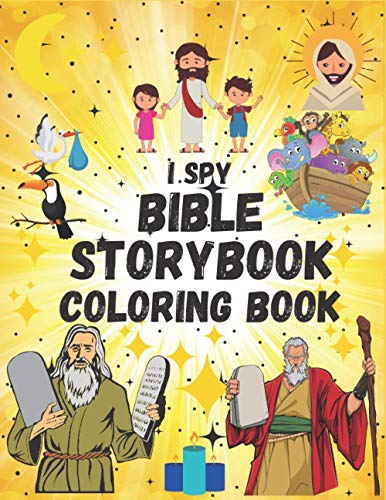 I Spy Bible StoryBook Coloring Book: Favorite Stories Bible coloring ...