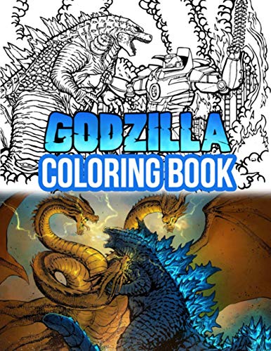 Godzilla Coloring Book: King of Monsters Illustration Book for Boys