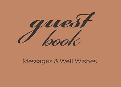 Guest Book: Messages &amp; Well Wishes Guest book, message book, sign-in ...