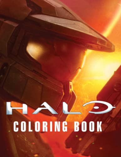 Halo Coloring Book: Halo Coloring Book For Kids Jumbo Coloring Book For