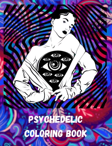 Psychedelic Girl Coloring Book: coloring page designed to build the ...