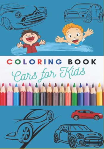 Sports Cars Coloring Book for happy kids: A Collection of 40 Cool