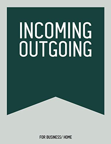 Incoming And Outgoing: Simple Incoming And Outgoing Ledger Log Book For ...