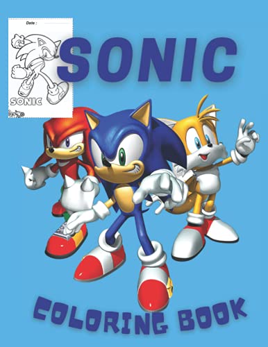 sonic: Coloring book for kids and adults with calming graphics by Lbenj ...