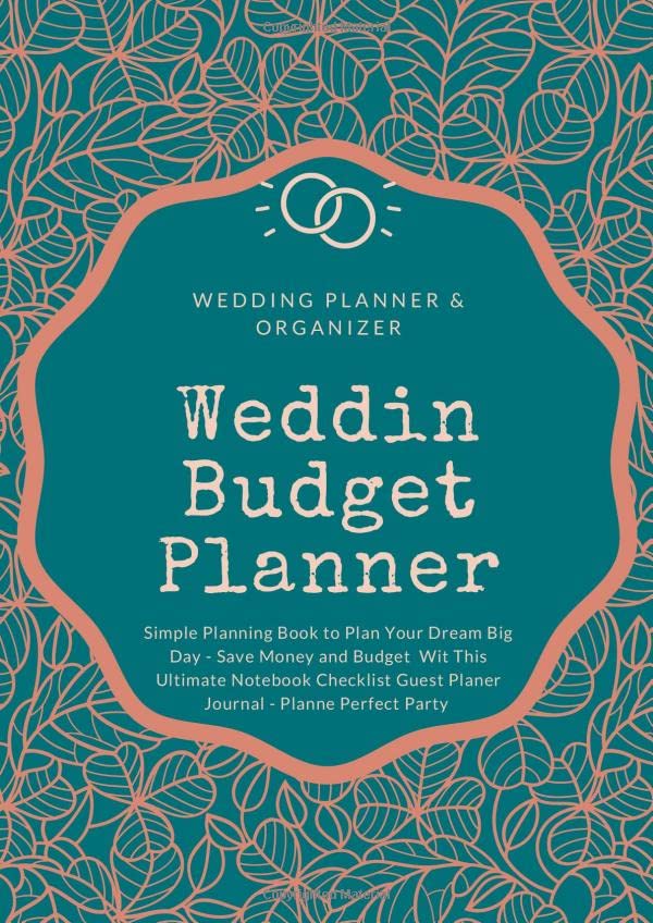 Wedding Budget Planner Wedding Planner & Organizer By A&K Komosa