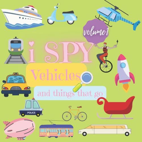I Spy Vehicles For Kids Vehicle Guessing Game Alphabet AZ I Spy With