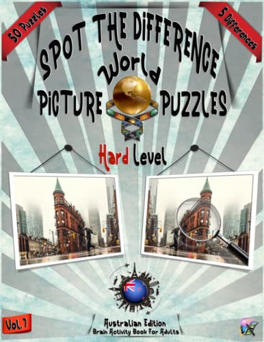 Spot The Difference World Picture Puzzles Hard Level Australian Edition ...