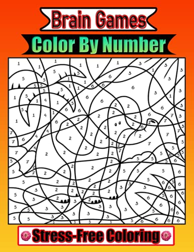 Brain Games Color by number stress-Free Coloring: Butterflies, Birds