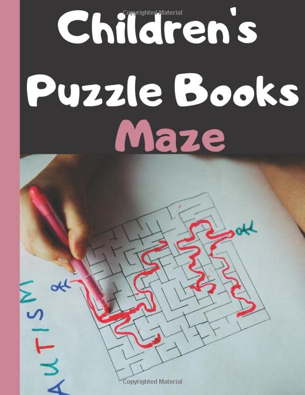 Children's Puzzle Books Maze Brain Game Solve And Relax Maze Puzzles