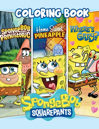 Spongebob Squarepants Coloring Book: SpongeBob's and friends adventures ...