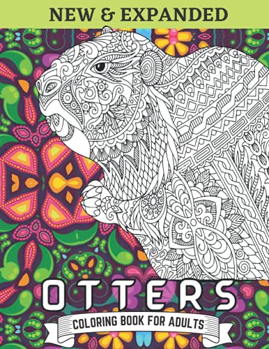 Otters coloring book for adults: sea otters coloring book for young