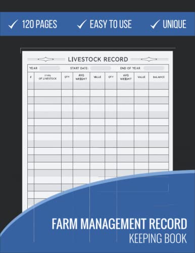 Farm Management Record Keeping Book: Simple Farm Record Keeping Book ...
