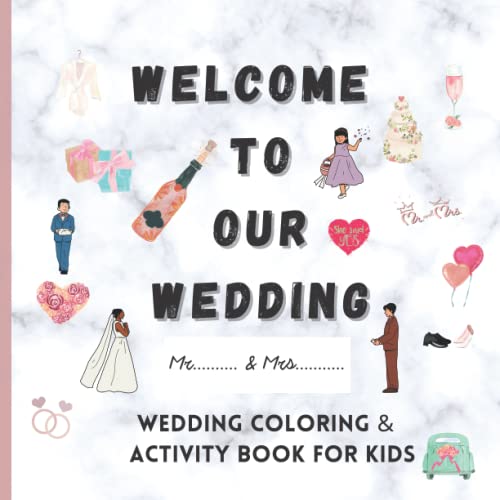 Wedding Coloring Books For Kids: Wedding Coloring And Activity Book ...