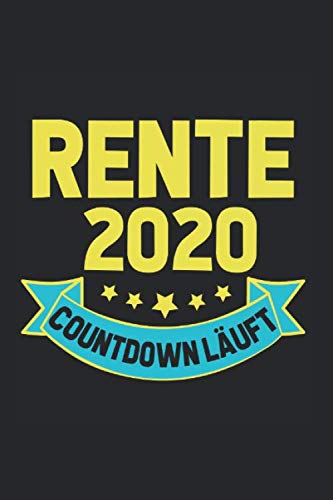 Kalender Rente 2020: Wochenkalender 2020 I Notizbuch I Rente by Rente
