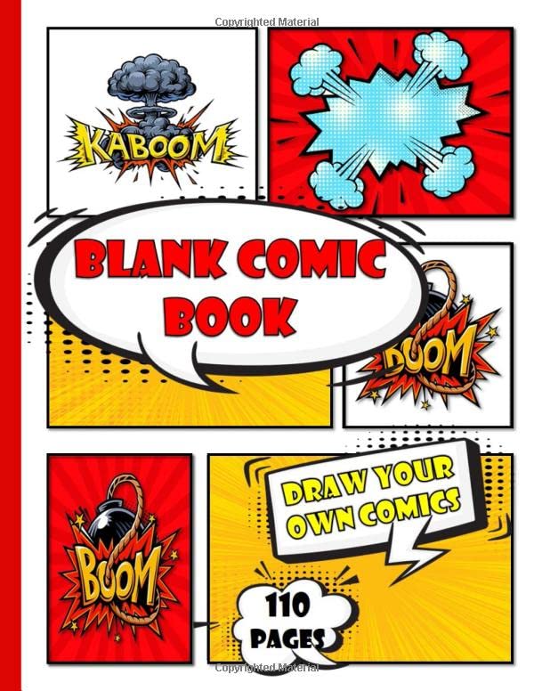 comic book template for creative kids and adults: Make Your Own Comics ...