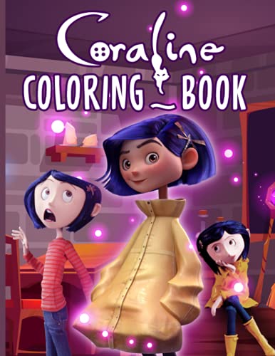 Coraline Coloring Book: Coraline Adult Coloring Books For Women And Men ...