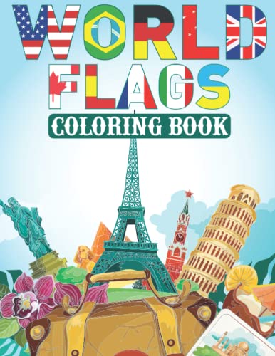 World Flags Coloring Book for Kids: All World Countries Flags Coloring