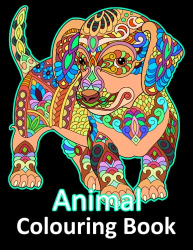Animal Colouring Book: Adult Colouring Book, Art Therapy With Stress Relieving Designs, Pattern ...