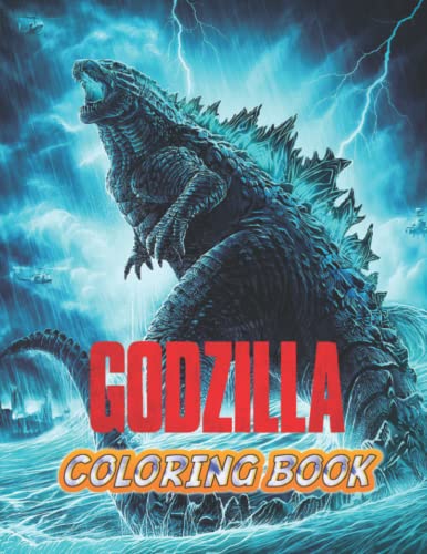 Godzilla Coloring Book: 105 Unique Godzilla Designs for Kids and Adults ...