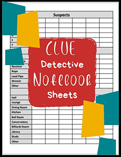 Clue Detective Notebook Sheets: clue paper sheets refills original by ...