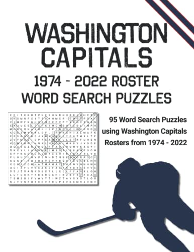 Washington Capitals Roster Word Search Puzzles: Large Print Puzzles ...
