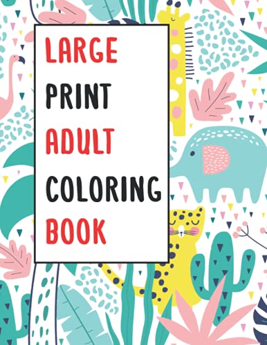 Large Print Adult Coloring Book: Animals Large Print Adult Kittens and ...