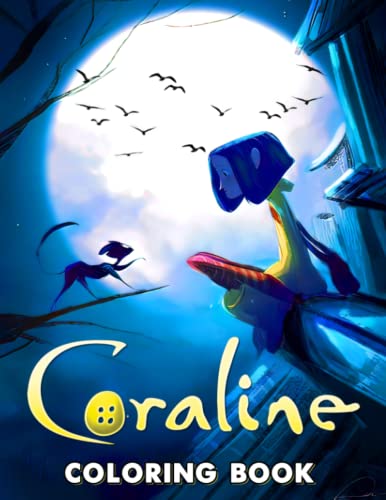 Coraline Coloring Book: Illustrations Books For Adults Activity by ...