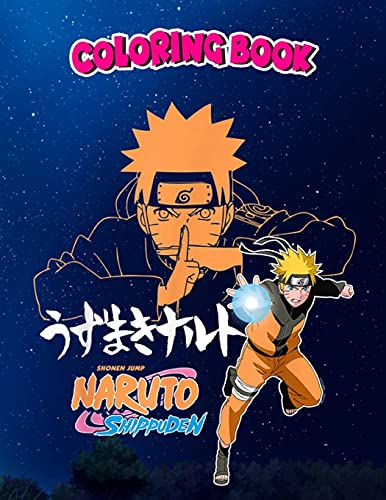 Coloring Book: Naruto Shippuden Naruto Jutsu Closeup with Kanji ...