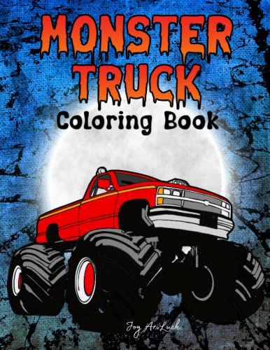 Monster Truck Coloring Book: Amazing Big Monster Trucks Coloring Pages ...