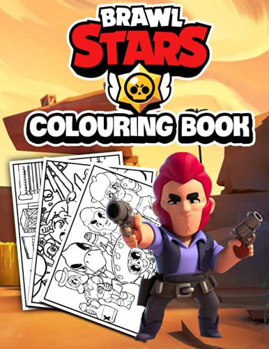 Brawl Stars Colouring Book: 60 One Sided Colouring Pages Featuring ...