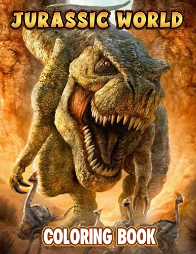 Jurassic World Coloring Book: A Cool Coloring Book With Many