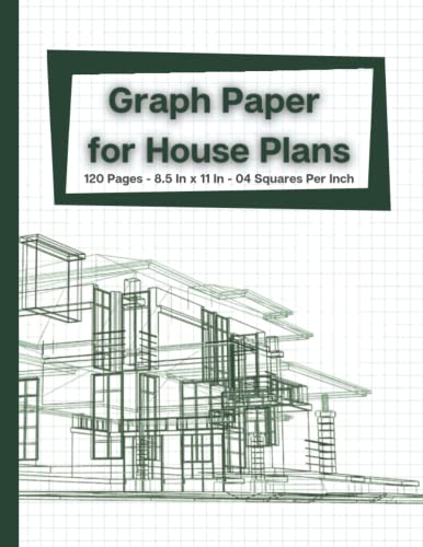 Architect Graph Paper For House Plans: Ideal For Sketching house Plans ...