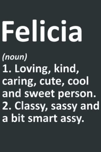 FELICIA Definition Personalized Funny Birthday Gift Idea Sudoku 