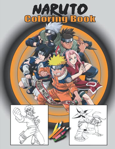 Naruto Coloring Book: Naruto Manga Anime Coloring Book With 60 images ...