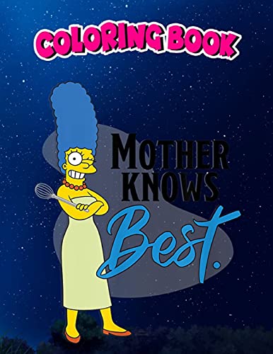 Coloring Book: The Simpsons Marge Mother Knows Best, Children Coloring ...