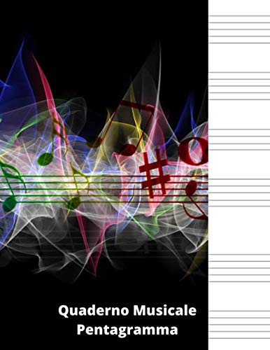Quaderno Musicale A Pentagramma - Carta Per Spartiti, Ideale Per Musicisti E Studenti Di Musica - Foto 9