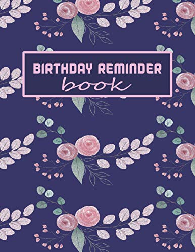 birthday reminder book: birthday reminder book by month-birthday ...